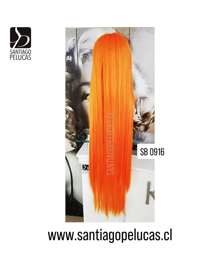 SB 0916 LACE FRONT EXTRA LARGA 1 MT NARANJO