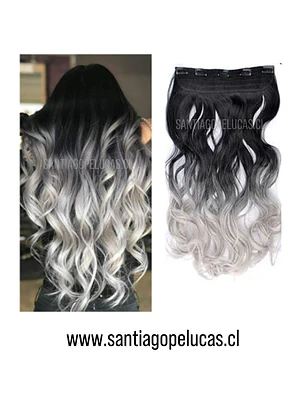 SB 0193 CORTINA ONDULADA BALAYAGE GRIS
