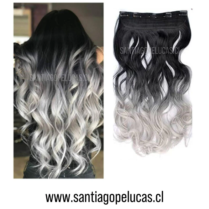 SB 0193 CORTINA ONDULADA BALAYAGE GRIS 1