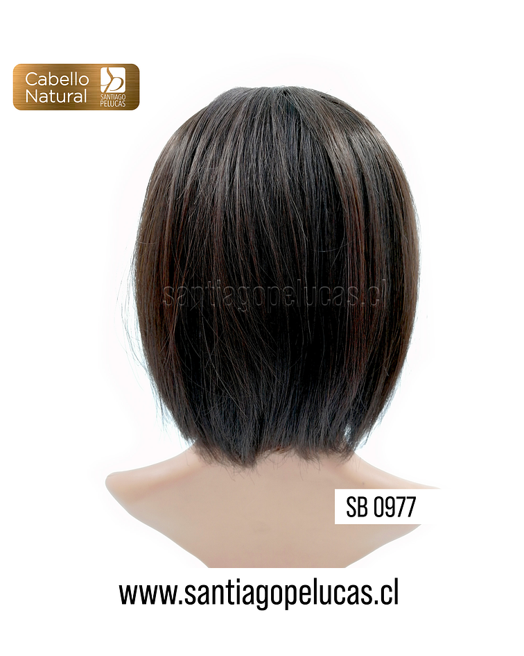 SB 0977 NATURAL MELENA BOB CASTAÑO OSCURO