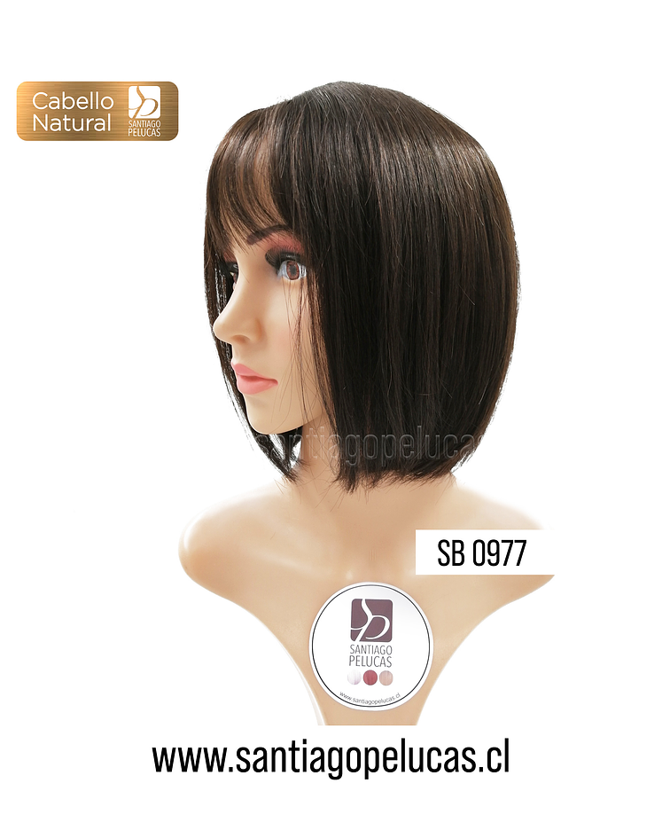 SB 0977 NATURAL MELENA BOB CASTAÑO OSCURO