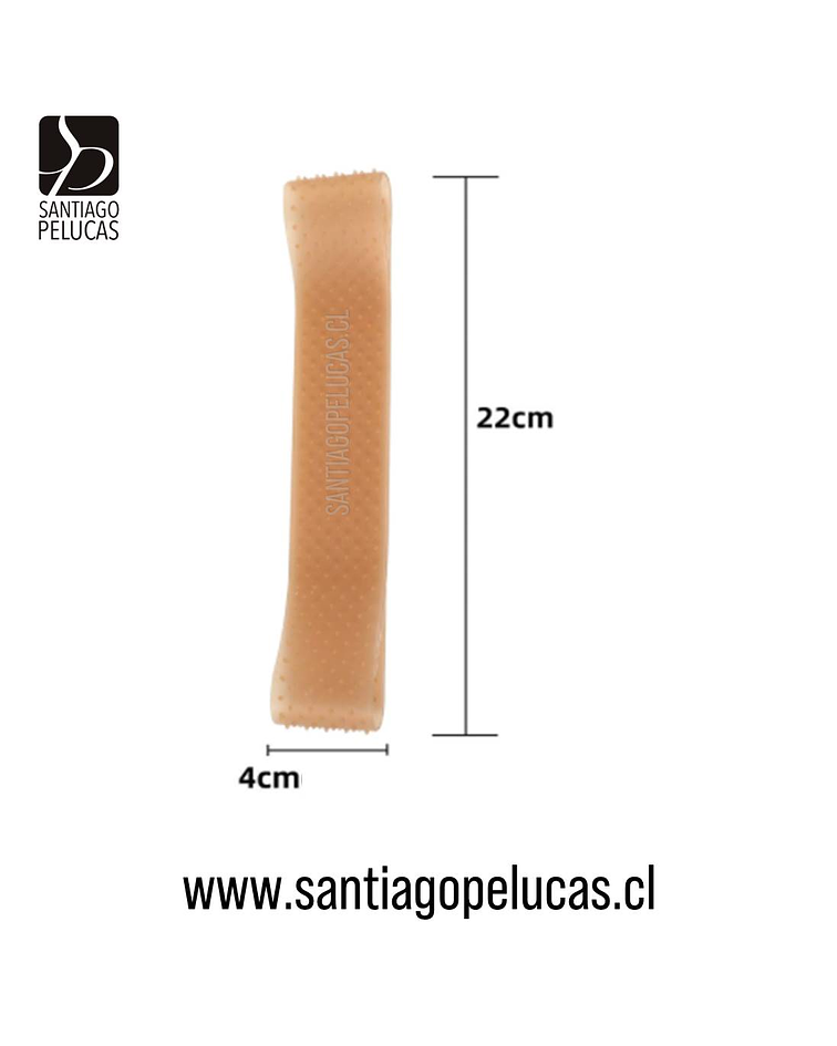 SB 1006 CINTILLO PELUCA SILICONA ANTIDESLIZANTE NEGRO