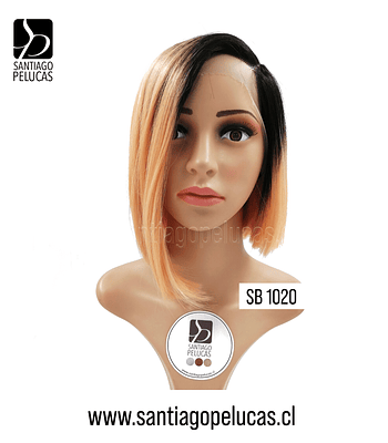 SB 1020 LACE FRONT BOB IRREGULAR BALAYAGE ROSA CORAL