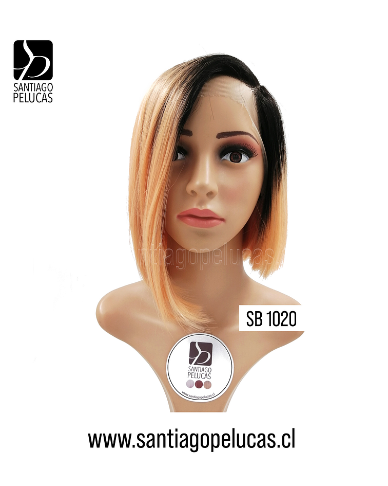 SB 1020 LACE FRONT BOB IRREGULAR BALAYAGE ROSA CORAL