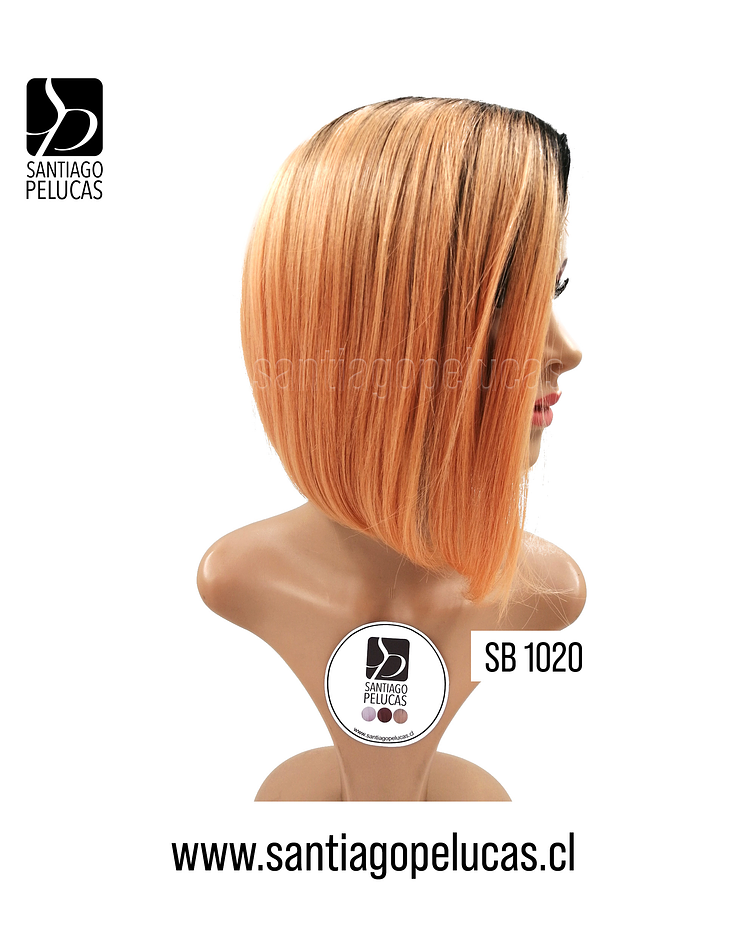 SB 1020 LACE FRONT BOB IRREGULAR BALAYAGE ROSA CORAL