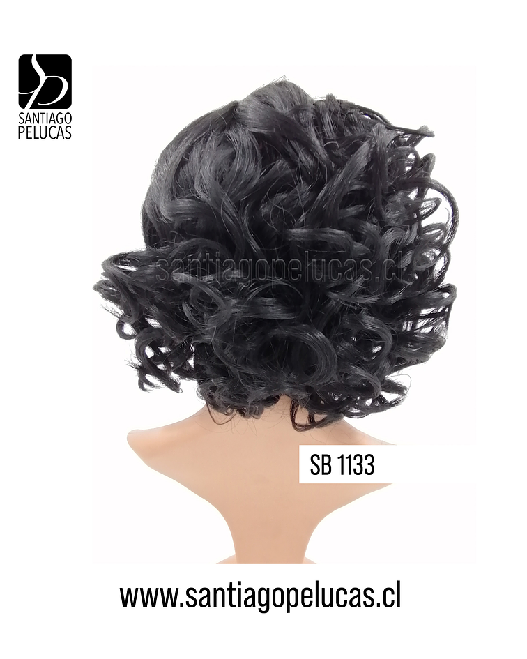 SB 1133 LACE FRONT MARILYN PART. LADO ONDAS NEGRO