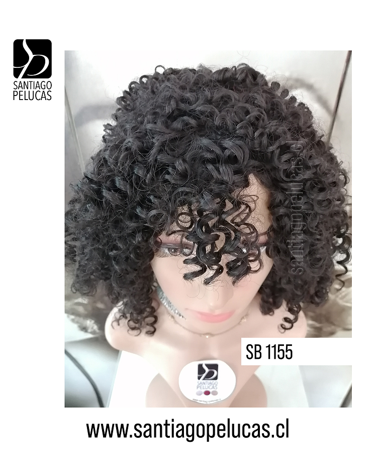 SB 1155 AFRO MELENA CASTAÑO OSCURO