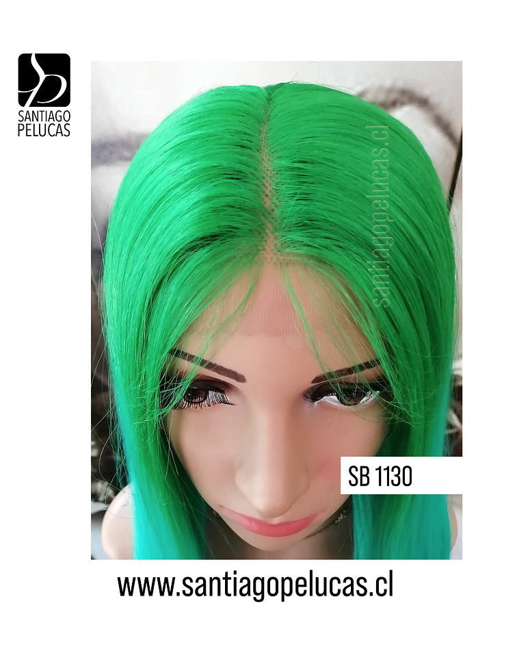 SB 1130 LACE FRONT VERDE FLUOR, ESMERALDA Y TURQUESA