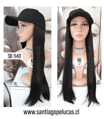 SB 1140 JOCKEY CABELLO LARGO LISO NEGRO