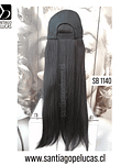 SB 1140 JOCKEY CABELLO LARGO LISO NEGRO