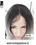 SB 1115 LACE FRONT MELENA YAKI BALAYAGE GRIS PLATA ROSA