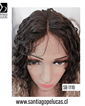 SB 1119 LACE FRONT CRESPA BALAYAGE RUBIO MEDIO