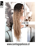 SB 1119 LACE FRONT CRESPA BALAYAGE RUBIO MEDIO