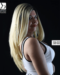 SB 0229 LARGA LISA LACE PARTIDURA ESCALONADA BALAYAGE RUBIO CLARO 