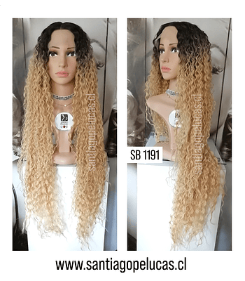 SB 1191 LACE FRONT CRESPA BALAYAGE RUBIO CLARO BEIGE