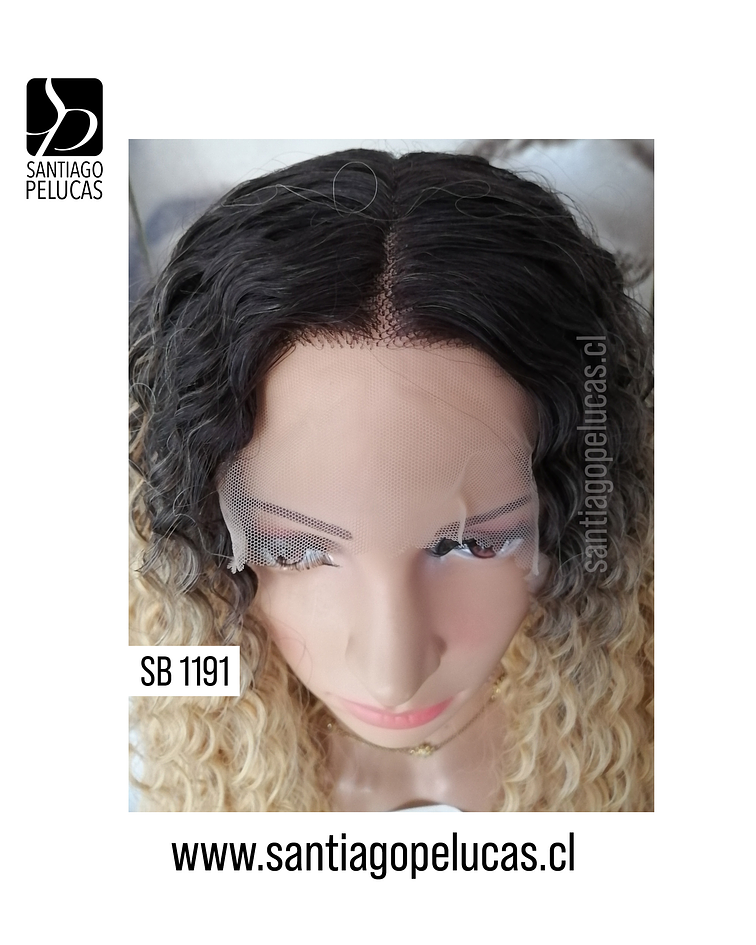 SB 1191 LACE FRONT CRESPA BALAYAGE RUBIO CLARO BEIGE