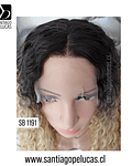 SB 1191 LACE FRONT CRESPA BALAYAGE RUBIO CLARO BEIGE