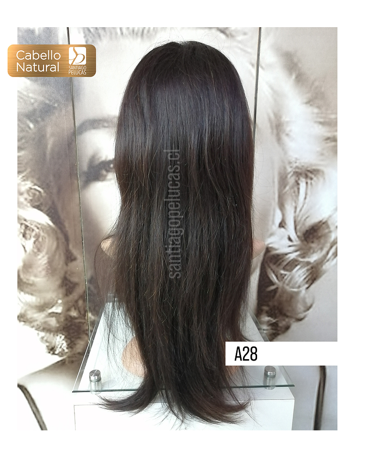A28 NATURAL LACE FRONTAL LISA CASTAÑO OSCURO 