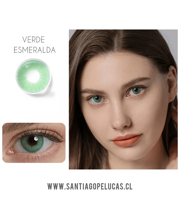 LENTES DE CONTACTO VERDE ESMERALDA