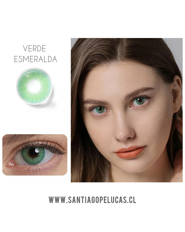 LENTES DE CONTACTO VERDE ESMERALDA