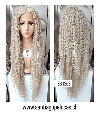 SB 1258 LACE FRONT CRESPA RUBIO CLARO CENIZA