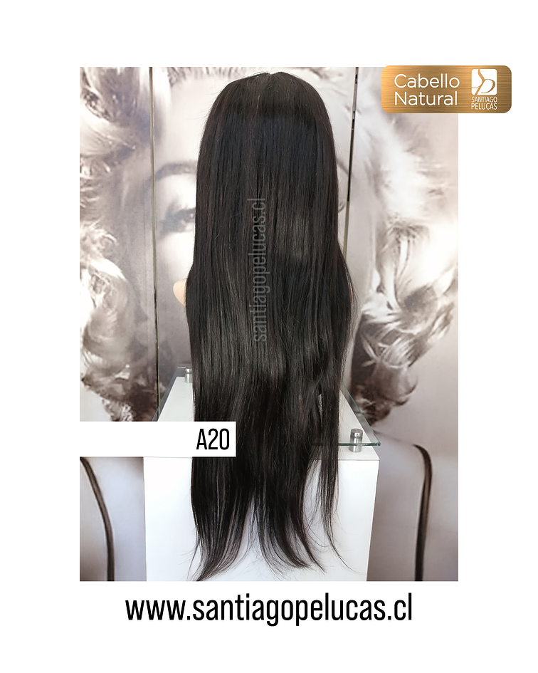 A20 NATURAL LACE FRONT LARGA LISA CASTAÑO OSCURO