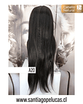 A20 NATURAL LACE FRONT LARGA LISA CASTAÑO OSCURO