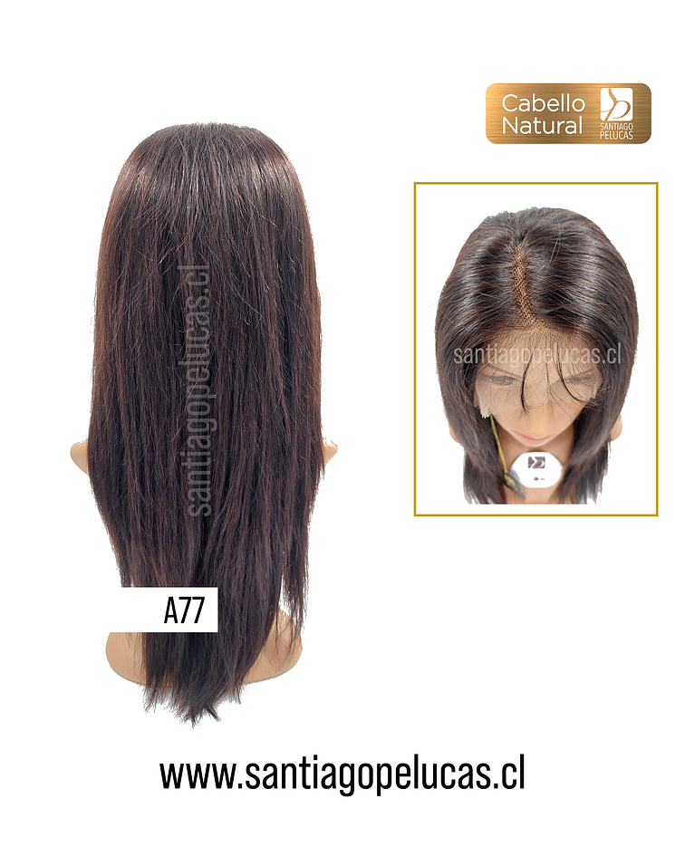 A77 NATURAL LACE FRONTAL LISA CASTAÑO OSCURO