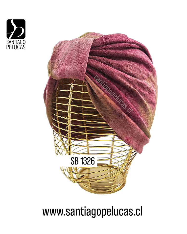 SB 1326 TURBANTE ESTAMPADO BURDEO - CAFE