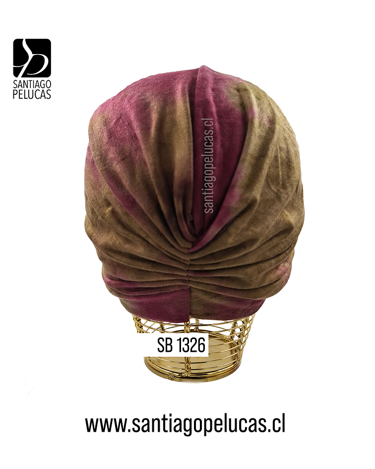 SB 1326 TURBANTE ESTAMPADO BURDEO - CAFE