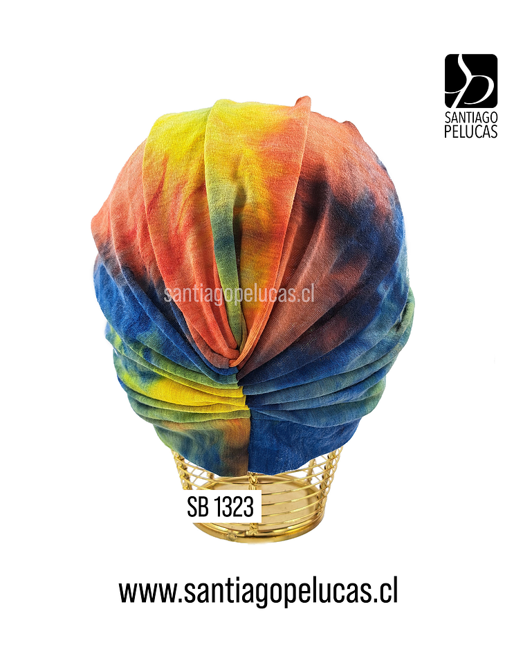 SB 1323 TURBANTE ALGODON ELASTICADO ESTAMPADO