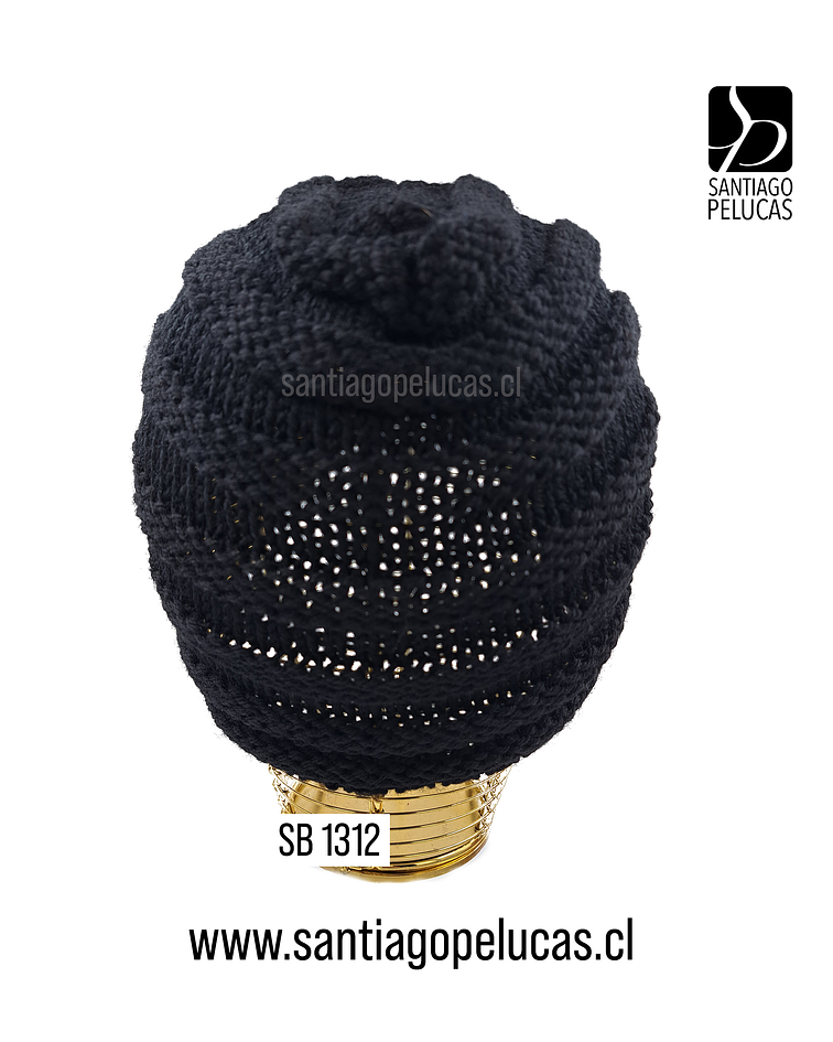 SB 1312 TURBANTE TEJIDO NEGRO