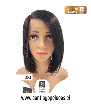 A84 NATURAL LACE FRONT MELENA BOB LISA NEGRO