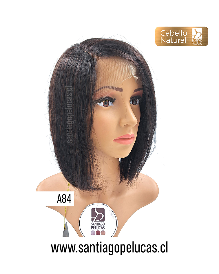 A84 NATURAL LACE FRONT MELENA BOB LISA NEGRO