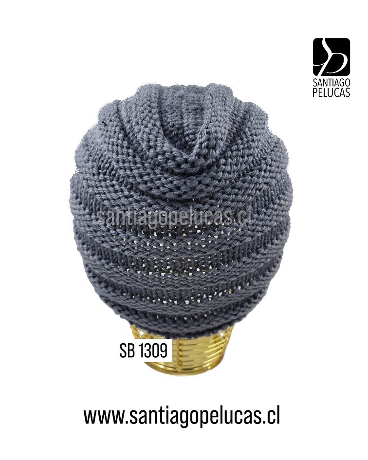 SB 1309 TURBANTE TEJIDO GRIS