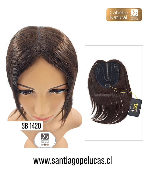 SB 1420 POSTIZO AUMENTADOR LACE CASTAÑO OSCURO