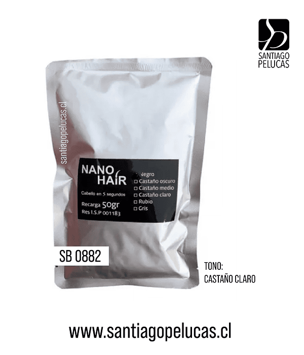 SB 0882 REPUESTO NANO HAIR - CASTAÑO CLARO