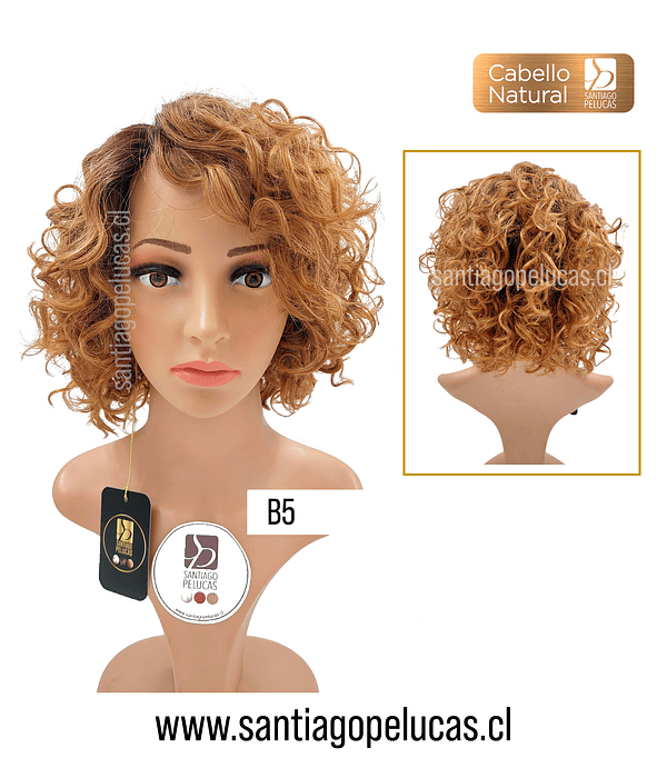 B5 NATURAL PARTIDURA LACE MELENA CRESPA RUBIO DORADO CON CREC. 