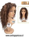 B212 LACE FRONTAL LARGA SEMI CRESPA CASTAÑO CLARO MATIZADO