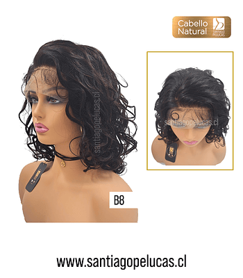 B8 LACE FRONTAL MELENA LARGA ONDULADA CASTAÑO OSCURO