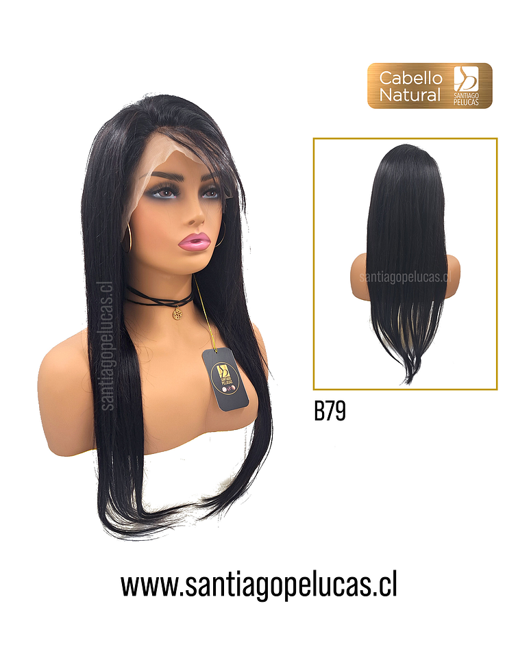 B79 NATURAL LACE FRONTAL EXTRA LARGA LISA NEGRO