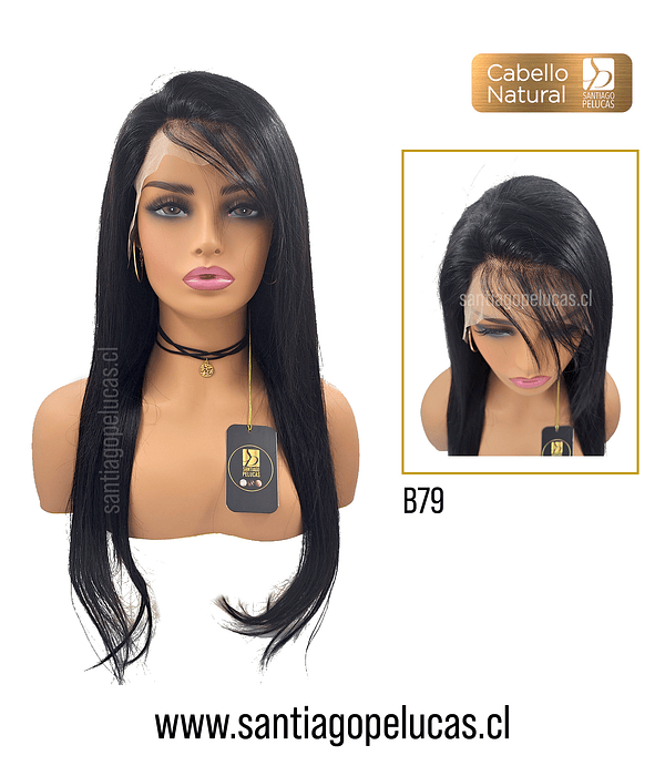 B79 NATURAL LACE FRONTAL EXTRA LARGA LISA NEGRO