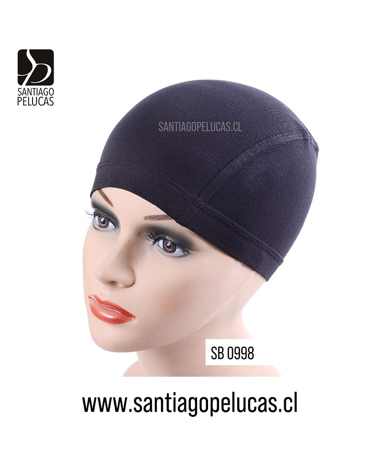 SB 0998 WIG CAP BAMBU ANTIBACTERIAL NEGRO