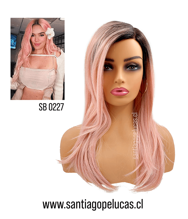 SB 0227 PELUCA BALAYAGE ROSA