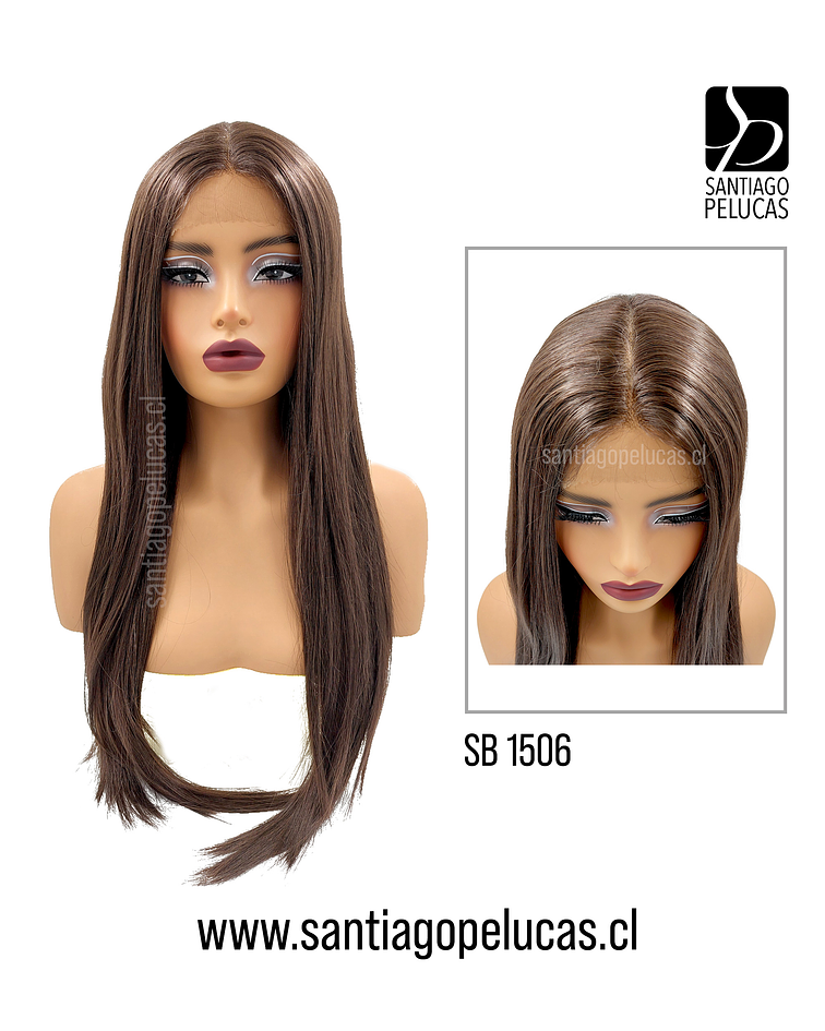 SB 1506 LACE FRONT LARGA LISA CASTAÑO