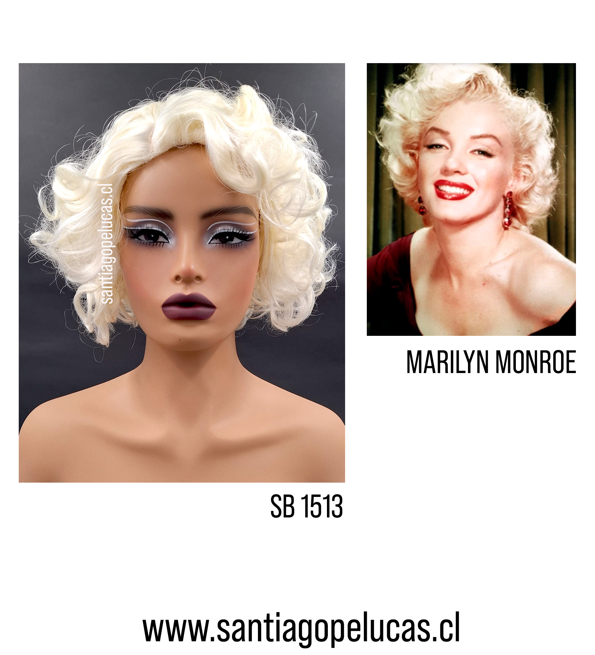 PELUCA KANEKALON MARILYN MONROE PELUCA KANEKALON MARILYN MONROE