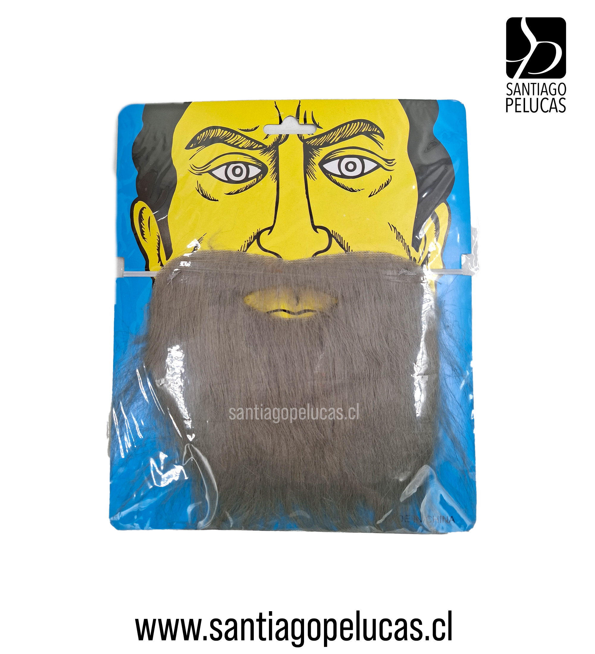 BARBA FALSA GRIS