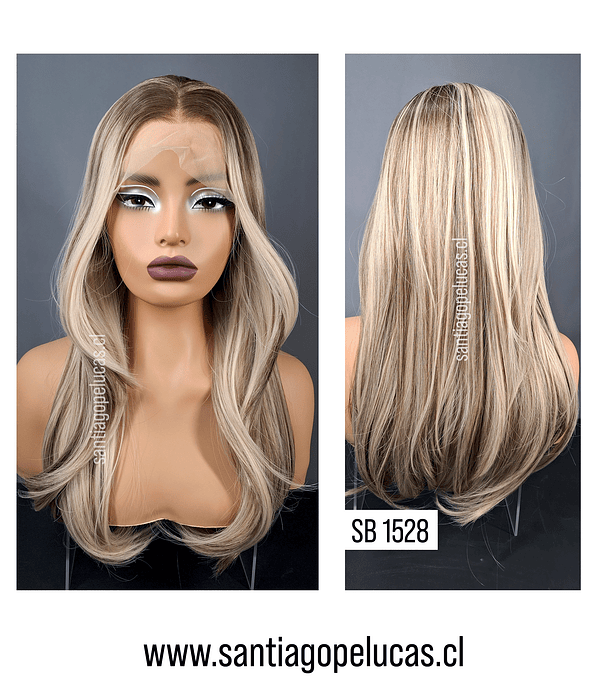 SB 1528 LACE FRONTAL LISA CORTE ESCALONADO CASTAÑO VISADO