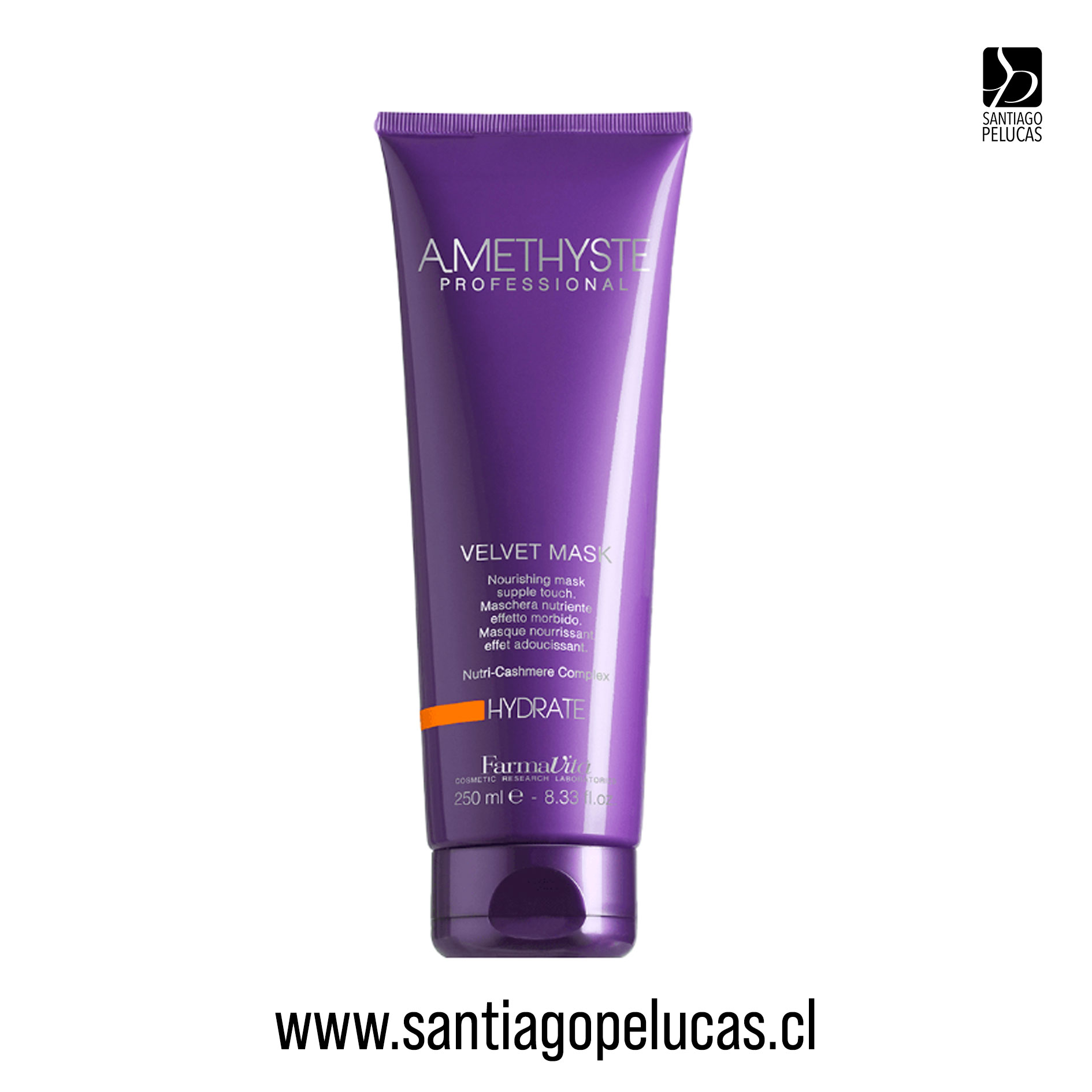 Combo Farmavita Amethyste Hydrate Shampoo 250ml + Mask Velvet 250ml