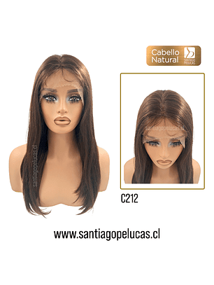 C212 NATURAL LACE FRONT LARGA LISA CASTAÑO